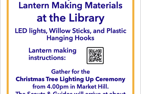 Lantern Making for the Christmas Lights Event