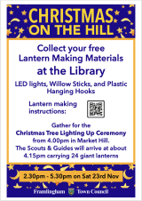 Lantern Making for the Christmas Lights Event