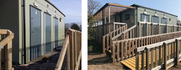 The public conveniences are available during the daytime. The ramp makes this facility fully wheelchair accessible, with three toilets, one of which is available 24/7.