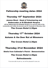 Fram Fellowship Meetings Sept-Nov <https://www.framlinghamtown.gov.uk/uploads/fellowshipdatessepnov2024.pdf>